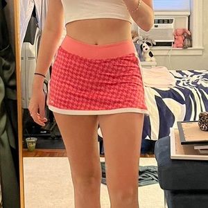 Pink Nike Houndstooth Skirt